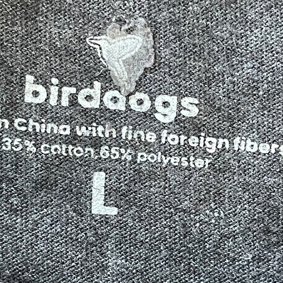 Birddogs Tee Shirt Mens Large Short Sleeve Crew Neck‎ Gray Cotton Graphic - Picture 9 of 9